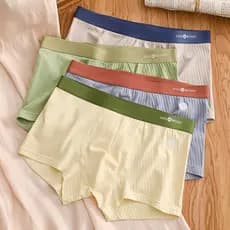 KINGDAFA L-6XL Plus Size Homens Boxer Algodão Conjunto De Roupa Interior Lelaki De Alta Qualidade Spender Seluar Dalam C