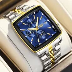 LIGE Moda Original Relógio Masculino Quartzo Luminoso Negócios De Pulso De Luxo
