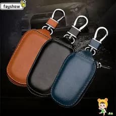 FAYSHOW Chaveiro De Carro Com Zíper Bolsa Chave Couro