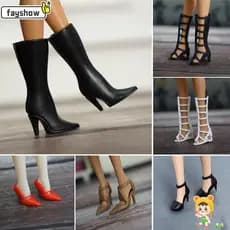 Sapatos De Boneca FAYSHOW 1/6 , Salto Alto Originais De Qualidade , Botas Supermodelo De 30 Cm E 10 Estilos