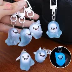Chaveiro Fantasma De Halloween Fofo Que Brilha No Escuro – Bolsa Criativa Com Pingente De Elfo Para Presente De Festa
