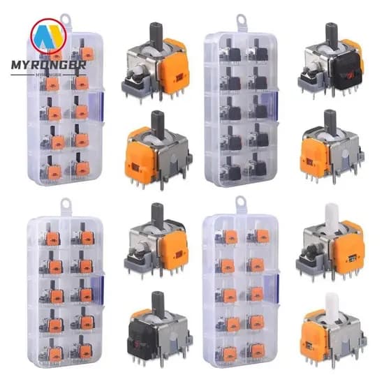 MYRONGBR 10PCS Controlador Thumb Stick , Para Playstation 5 Hall Effect Joystick PS5/PS4/Xbox/Switch