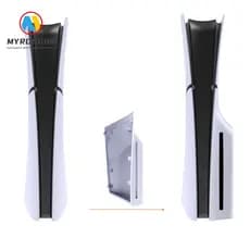 Placa De Disco Lateral MYRONGBR , Painéis Brancos De Substituição De Uma Peça , Revestimento ABS Rígido Para PS5 Slim Di