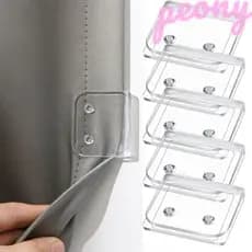 PEONY1 1/2/4/8 Unidades Suporte Fixador À Prova De Vento , Clipes Autoadesivos Para Cortina De Chuveiro Anti-Respingos ,