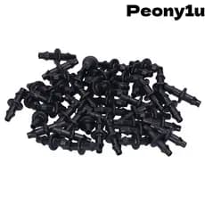 Adaptador De Mangueira Reta PEONY 200PCS , Conector De 2 Vias 4/7 Mm , Encaixe Farpado Leve