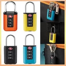 TSA Código Da Alfândega Fechadura Para Bagagem De Viagem Senha Trocável Design De Contraste De Cor Cadeado