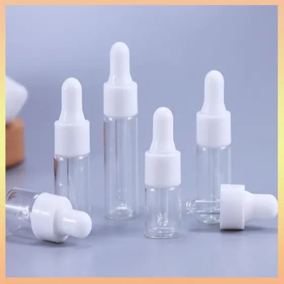 2ml 3ml 5ml Conta-Gotas De Essência Engarrafada Frasco Com Óleo Essencial Pequeno