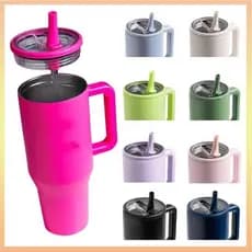 Tampa De Vidro Reutilizável De 40oz Tumbler Flip Straw Lid Replacement À Prova De Vazamentos Para Copos Sem BPA Com