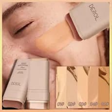 5Color Matte Foundation Cream Stick Creme Em Bastão À Prova D'água Base De Cobertura De Controle De Óleo Longa Duração