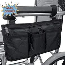 Bolsa Suspensa Para Cadeira De Rodas MAXGOODS , De Armazenamento Lateral Com Vários Bolsos À Prova D'água , Multifuncion