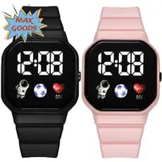 MAXGOODS Relógio Esportivo Infantil , Relógios Digitais LED À Prova D'água Spaceman , De Pulso Eletrônico Da Moda