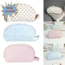 Bolsa Para Caneta MAXGOODS , Lápis De Design Portátil Com Padrão De Bolinhas , Organizador De Papelaria De Grande Capaci