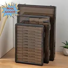Caixa De Armazenamento De Certificado MAXGOODS , Arquivo A4 De Plástico À Prova De Poeira Classificação De Dados Transpa