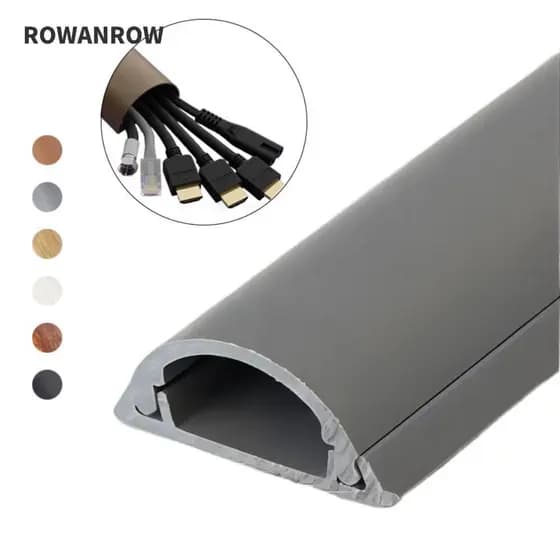 Corretivo De Cabo De Canto ROWAN , Hider Pintável De 100 Cm , Universal Sem Broca , Cobertura De Fio De PVC , Piso De Pa
