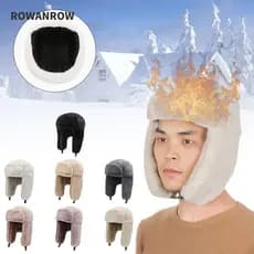 ROWAN Russo Ushanka Trapper Earflap Bonnet Chapéu De Inverno À Prova De Vento