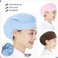 Boné De Trabalho À Prova De Poeira TOPABC , Faixa De Cabeça Para De Serviço De Alimentação , Chapéu De Cabelo , Higiênic