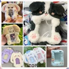 Porta-Cartões Fotográficos TOPABC , Cartão Fotográfico De Pelúcia Collie Com Orelhas Grandes/Borda , Manga Multifunciona