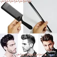 HUISHU Flattop Hair Cutting Comb Resistente Ao Calor Anti-Estático Cabeleireiro Plástico