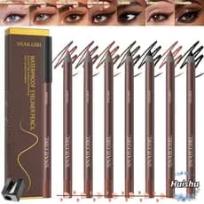 Lápis De Delineador HUISHU , Caneta Delineadora À Prova De Manchas Snailgirl , De Longa Duração Com Apontador De Para Cí