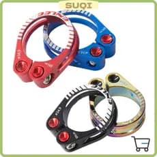 Braçadeira De Selim De Bicicleta SUQI , Assento Multicolorida Preta Vermelha Azul De 31.8 34.9 Mm , Liga De Alumínio