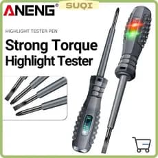 Chave De Fenda SUQI , Caneta Testadora Elétrica Para Ferramenta De Eletricista Palavra/Cruz Com Sensor De Tensão Detecto