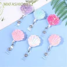 MXFASHIONES2 Porta-Crachás De Identificação Em Resina Durável Com Clipe De Cartão De Visita/Visitas