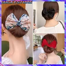LUCKYSTOREGOODS 3 Peças De Faixa De Cabelo , De Pano Para Fazer Pão , Círculo Com Estampa De Coque Multicolorido Meninas