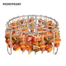 Rack De Grelha Vertical PEONY , Suporte De Espeto Removível De Aço Inoxidável , De Corda