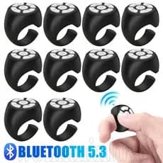Controle Remoto De Anel Bluetooth-De Dedo Recarregável-Obturador Câmera-Virador De Página Inteligente-Controlador Sem Fi