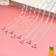 ONLYGOODS Alça De Roupa Íntima , Alças De Sutiã De Strass Antiderrapantes Ombro Ajustáveis De Metal Da Moda