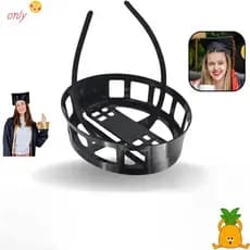 ONLYGOODS Suporte Para Boné De Formatura , Chapéu De Plástico Maquiagem De Longa Duração Penteado