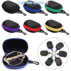 EMILEE Caixa De Óculos Para Dobráveis Porta-Objetos Com Zíper Portátil