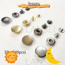 LANSEL 10set (40pcs) Botões De Pressão Diy Stud Metal Botão