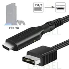 LANSEL PS2 Para HDMI Adaptador PC HDTV Cabo Full Adaptar PS2/PS1