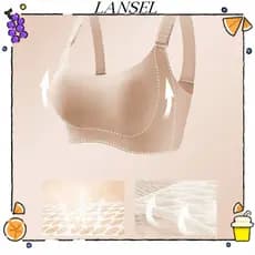LANSEL Sutiãs Confortáveis Sem Costura , Alças Ajustáveis De Suporte Macio , Sutiã Plus Size , Roupa Íntima Feminina