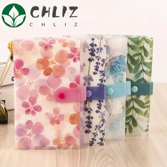 CHLIZ Armazenamento De Adesivos De Unhas Impressão A Cores Embalagem Vazia De Lima De Cartoon De Álbum