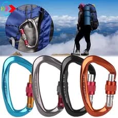 CHLIZ Ganchos Para Chaves De Escalada Alumínio 12/25KN Acessórios Segurança Master Lock
