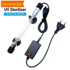 forevergo 5W/7W/9W/11W/13W Aquário Esterilizador UV Lâmpada Limpador De Água Leve Para Tanque De Peixes De Esterilização Lago Filtro Ultravioleta Clarificador Desinfecção S2Z1