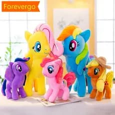 forevergo 20/30/40cm Little Pony Horse Figuras De Cavalinho De Pelúcia Para Crianças Menina B8X3