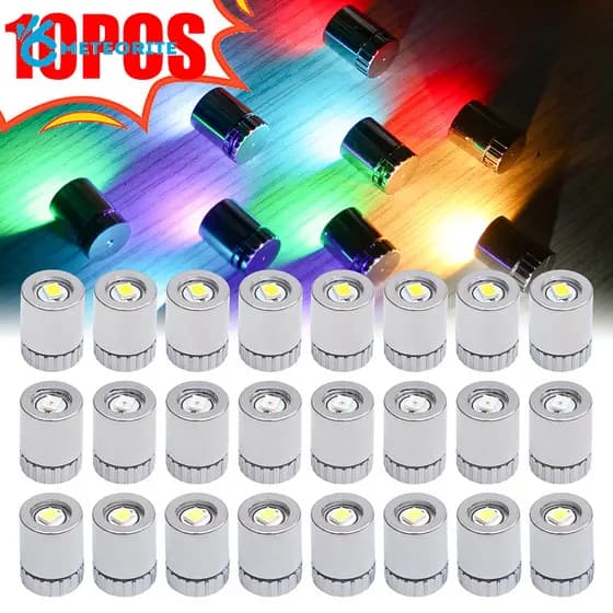 10 Pçs Mini Botão Alimentado Por Bateria Colorido Brilhante Lâmpada LED-Festa De Festival Atmosfera Romântica Luz Noturn