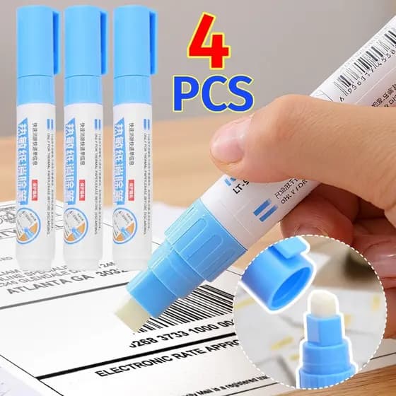 [HOT] Canetas Fluidas De Correção De Papel Térmico Caneta De Borracha Portátil Ferramenta De Proteção De Privacidade De