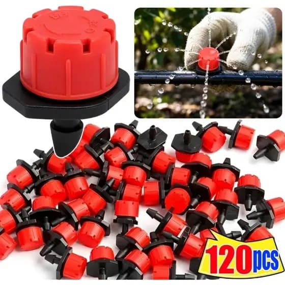 Micro Bicos De Irrigação De Baixa Pressão , 8 Furos , Plástico Espesso , Anti-Entupimento , Por Gotejamento , Jardim , P