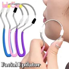 1/2/4Pcs Removedor De Pêlos Faciais Em Aço Inoxidável-Rolo De Mola Portátil-Ferramenta Para O Cuidado Da Pele-Dispositivo Massageador De Rolos De Gordura Depilação Sem Dor Queixo , Bochecha , Bigode , Lábio