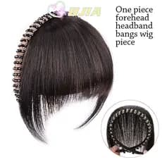 BJIA Franja De Faixa De Cabeça , Falsa Natural , Extensões De Cabelo Ultraleve De Strass Invisível Para Mulheres