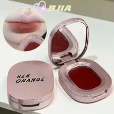 BJIA Matte Blush , Creme De Natural Multiuso , Para Lábios E Bochechas Batom Iluminador De Lama Labial