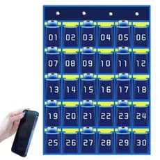 Bolsos Numerados KERVOYN , Com Ganchos , Bolsa De Parede Para Telefone Em Tecido Não , Montagem Na