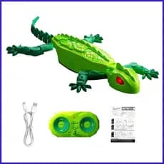 Gecko Rastreador De Parede Com Olhos LED , Robô De Controle Remoto Recarregável Forte Sucção , De Escalada Para 4-12 coe