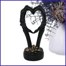 Coração Mãos Escultura Engraçado Resina Decorativa De Halloween Horror Estatueta Prateleira Decoração Para Mesa Estante
