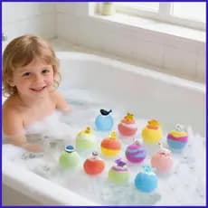 Crianças Bolas De Banho Com Brinquedos 12 Peças Perfumado Limpeza Corporal Natural Conjunto Bola Para Meninos Meninas An