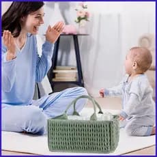 Caixa De Armazenamento Para Berçário , Organizador Roupas De Bebê , Cesta De Chá Loja , Fraldas , Toalhetes , Loção , Br